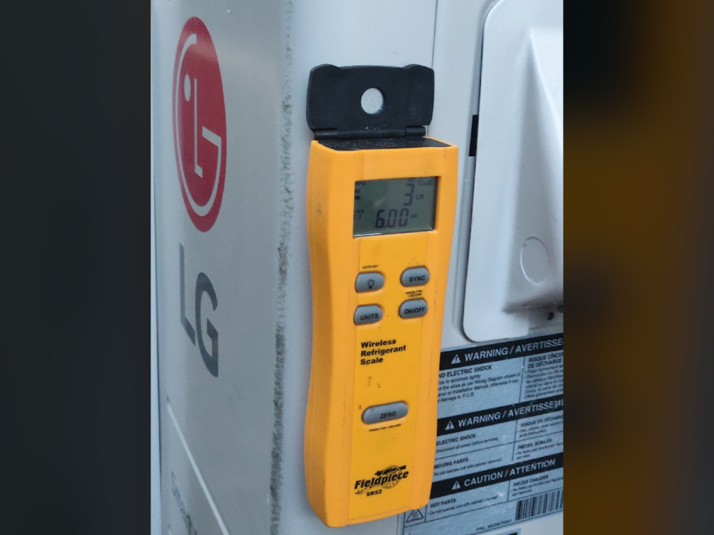 LG Heat pump repair in San Jose, CA Our technicians did the following: 1. Freon removal 2. Reconnected external line connection 3. Vacuum line from air 4. Freon filling