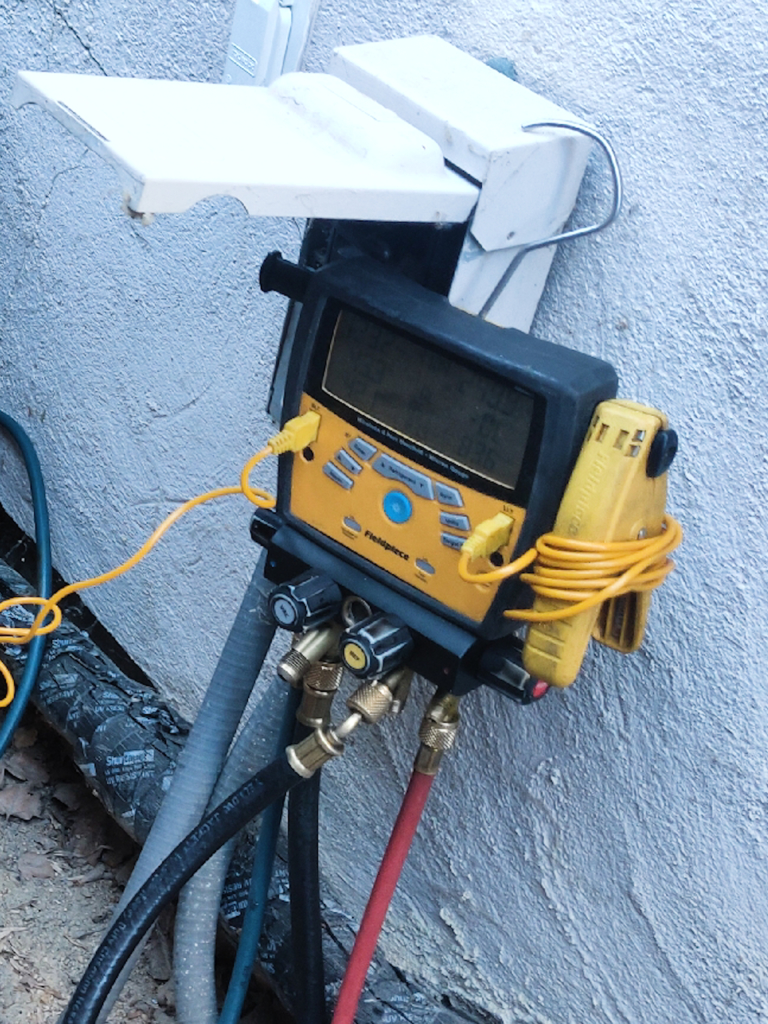 AC system repair in San Jose, CA  Our technicians did the following: 1. Capacitor replacement 2. Freon filling