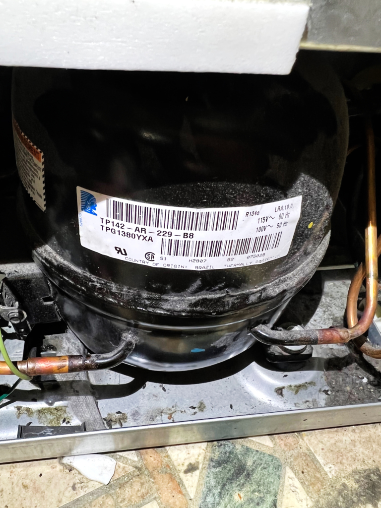 Maytag refrigerator repair in San Jose, CA  Our technicians did the following: 1. Start relay replacement and capacitor  2. Сondenser, fan cleaning with foam cleaner  1 Year warranty for labor and parts