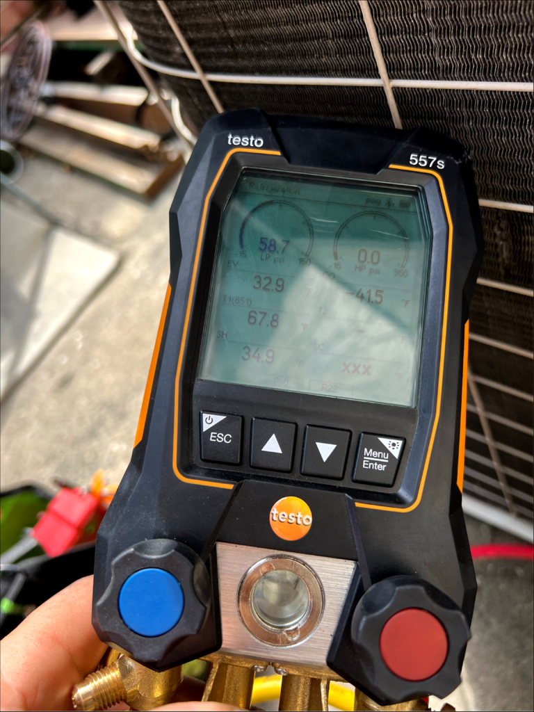 AC repair in San Jose, CA What is the problem? AC not cooling, low level, high superheat. Our technicians did the following: 1. Start device replacement 2. Thermostat wiring changing