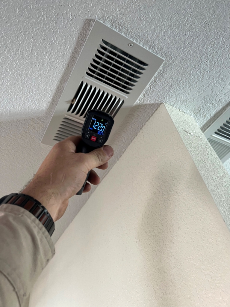 Our technicians did the following: 1. Zone temperature sensor installation on supply plenum box 2. Wiring changing 3. Adjusting settings on zone control