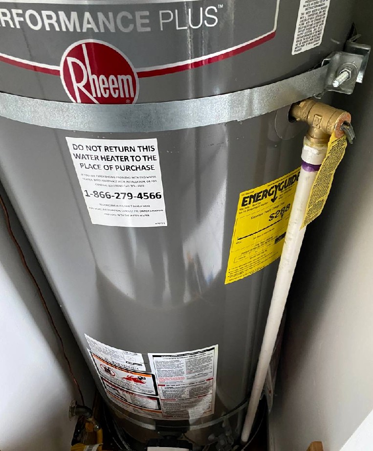 Water heater installed by Nur HVAC
