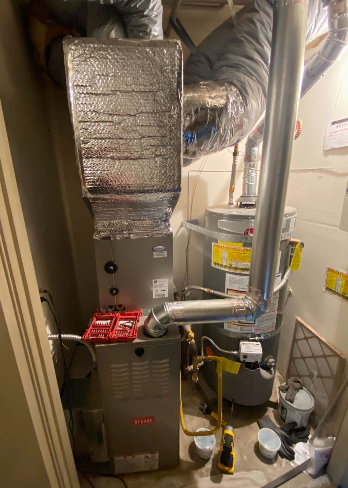 Bryant furnace 801SA36070E14 installed by Nur HVAC