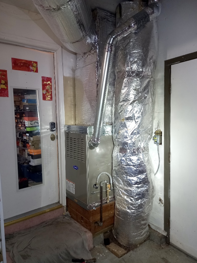 Carrier 2-stage furnace 58TP1A090V21 installed by Nur HVAC