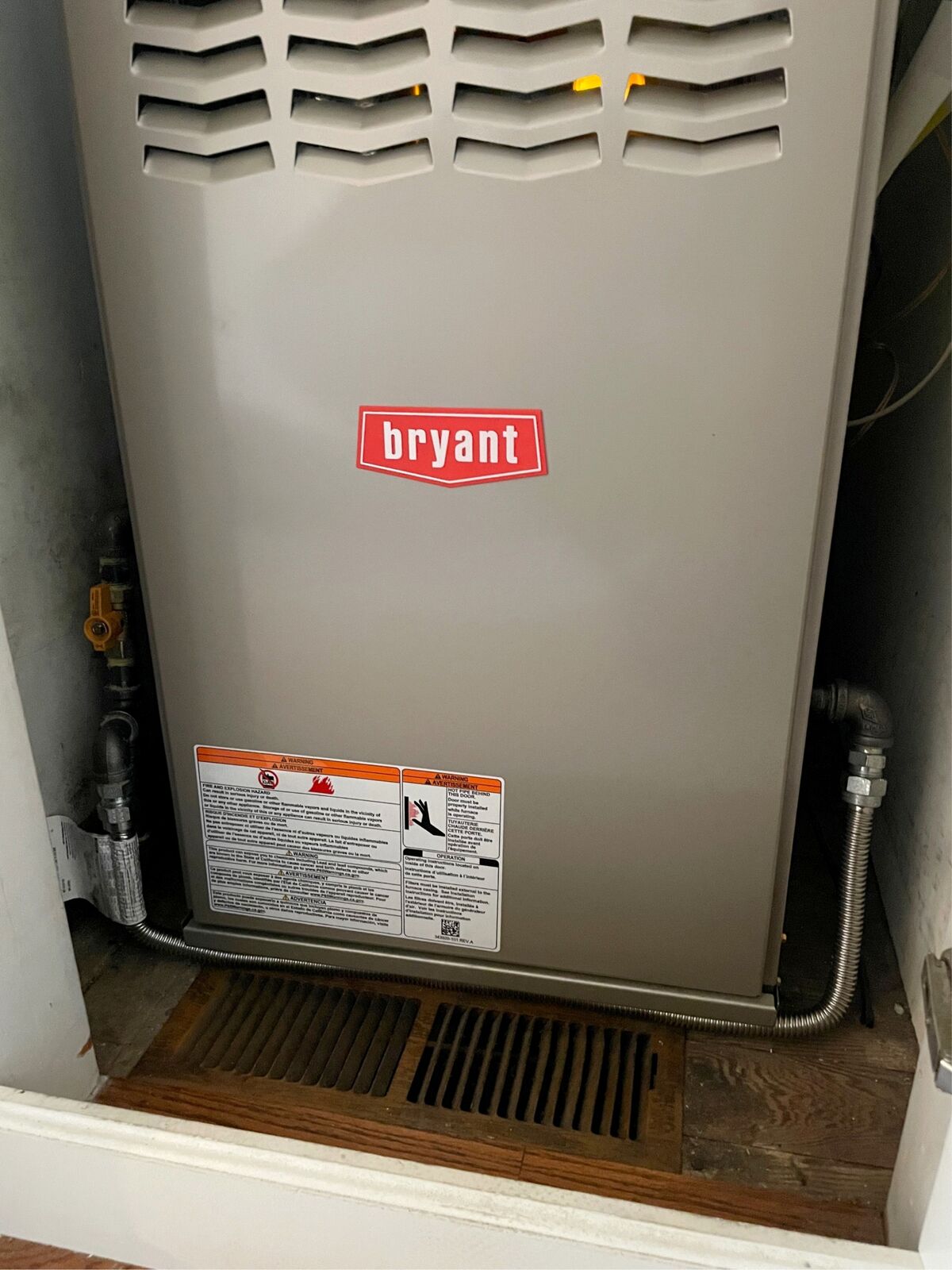 Bryant furnace 801SA42090E17 installed by Nur HVAC