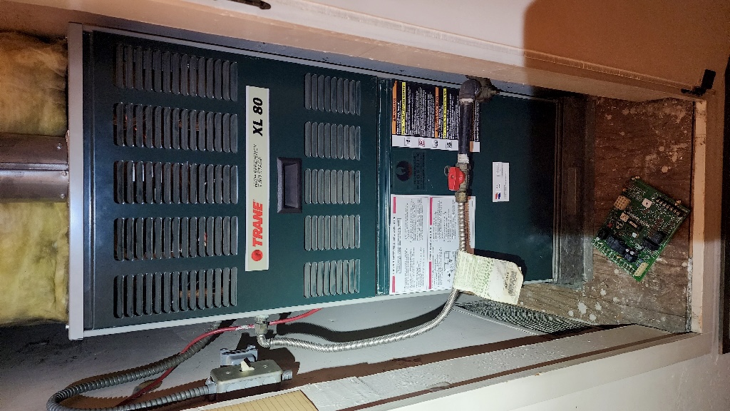 Trane furnace control board repaired by Nur HVAC