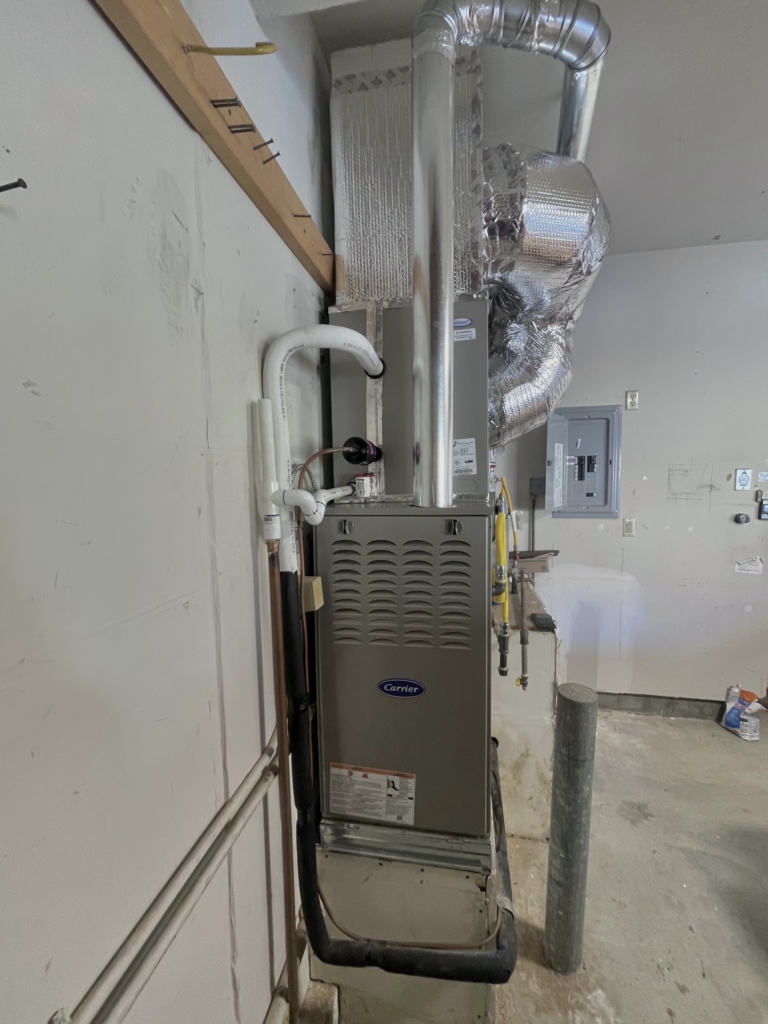Carrier 2-stage furnace 58TP1A090V17, Bryant AC 127TAN04800W and Carrier coil installed by Nur HVAC