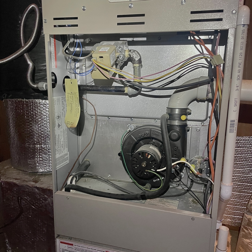 Furnace pressure safety switch serviced by Nur HVAC