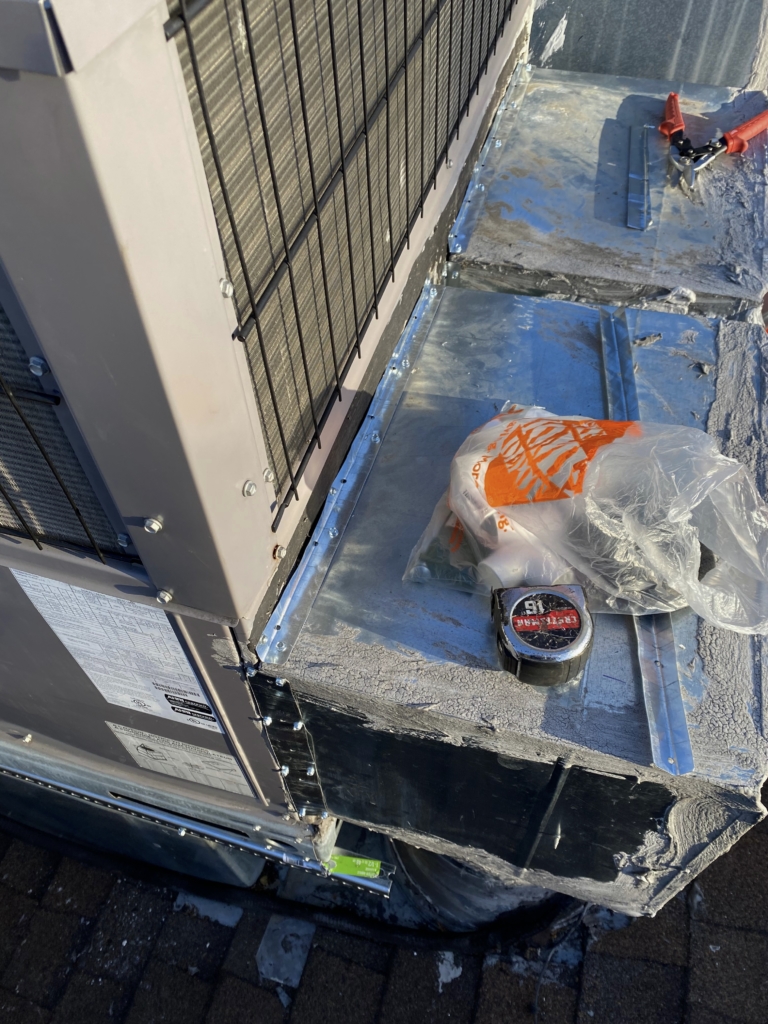 Roof HVAC unit relocated by Nur HVAC