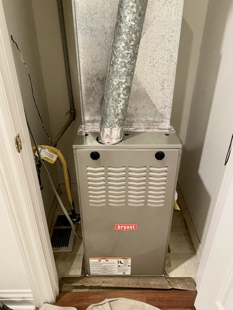 Single stage furnace 811SA36070E17 installed by Nur HVAC