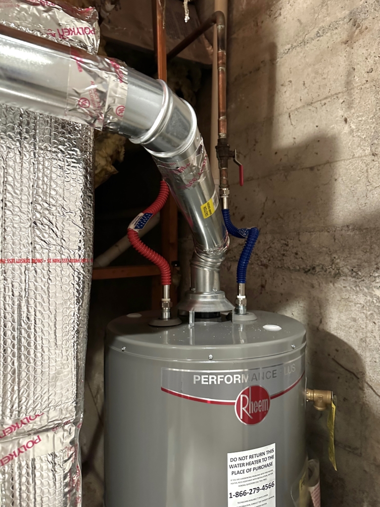 Bryant furnace 0223A32889 and Rheem water heater installed by Nur HVAC