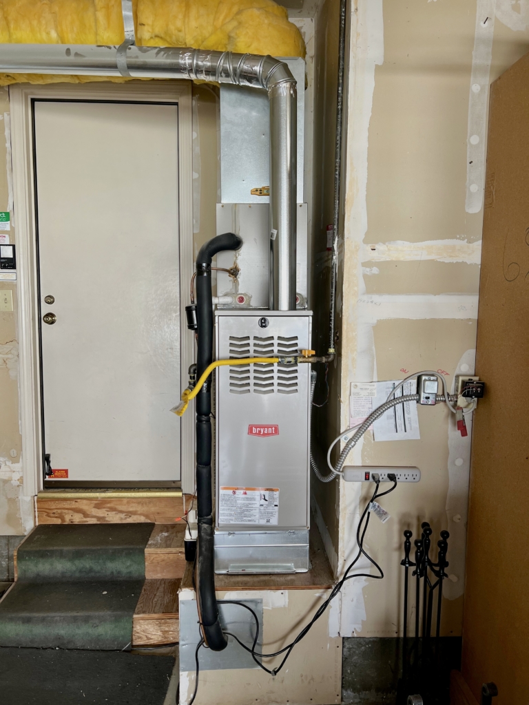 Bryant single stage furnace 801SA36070E14A installed by Nur HVAC
