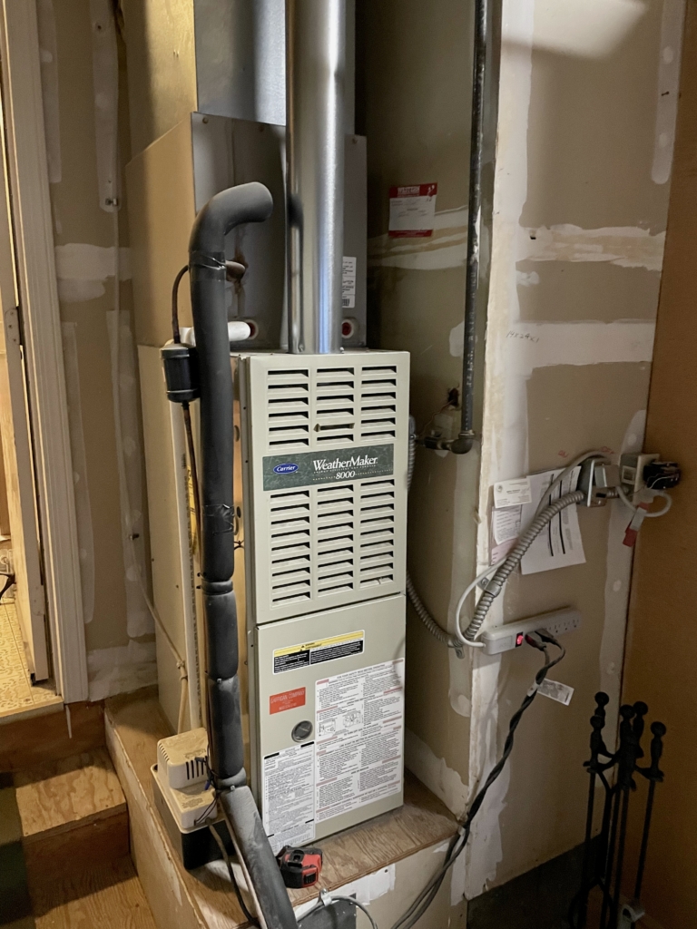 Bryant single stage furnace 801SA36070E14A installed by Nur HVAC