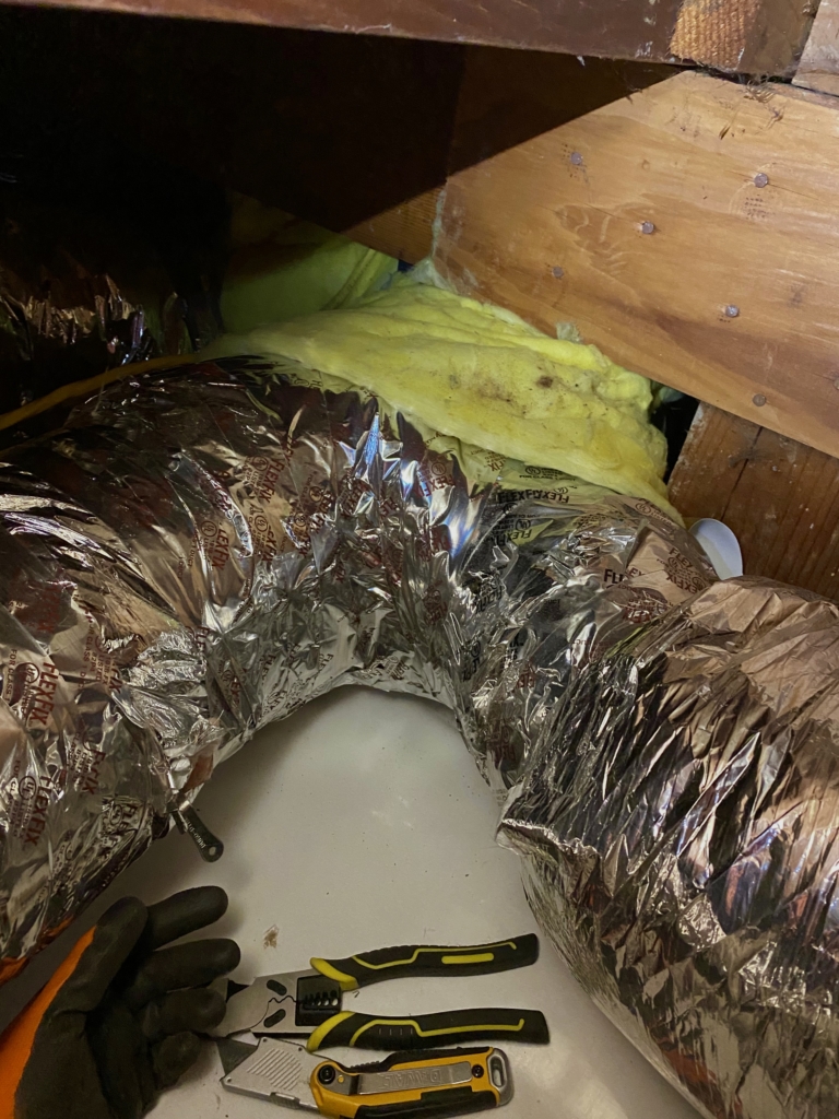 Ductwork repair by Nur HVAC