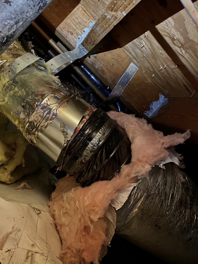 Ductwork repair by Nur HVAC