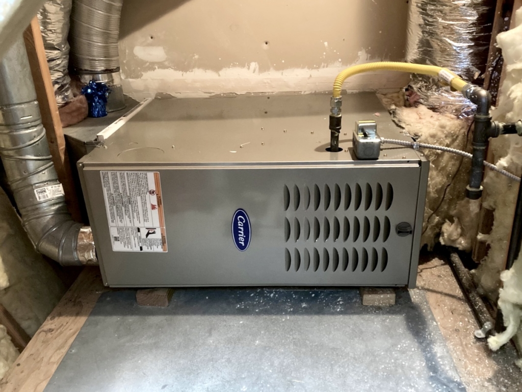 Carrier furnace 58TP1A070V1412 installed by Nur HVAC