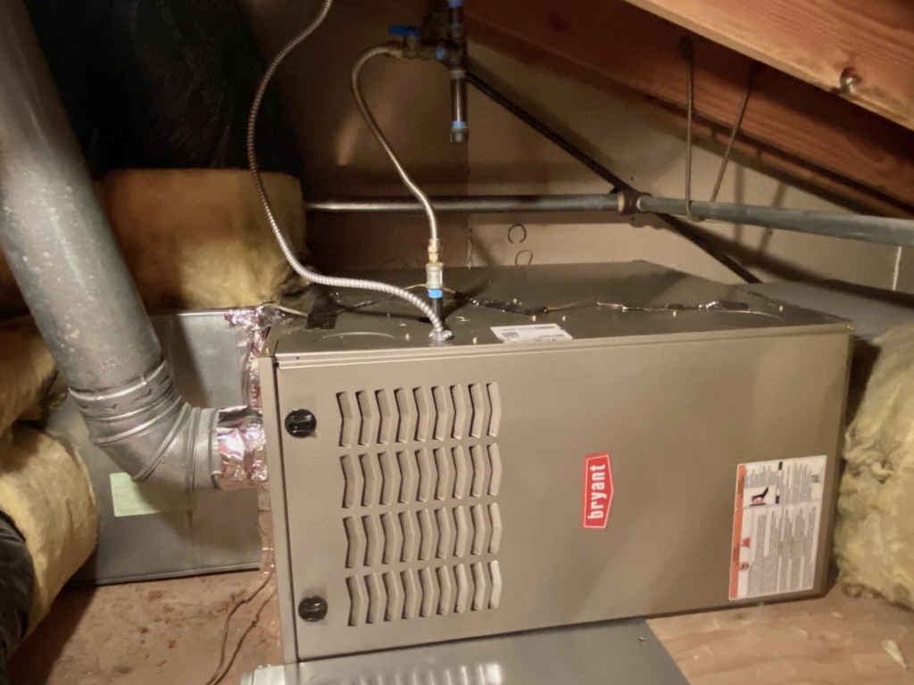 Bryant single-stage furnace 801SA42090E17A installed by Nur HVAC