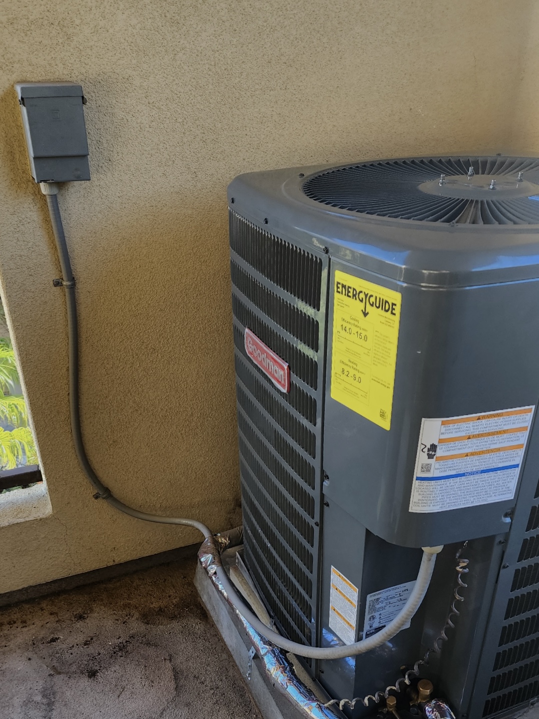 Goodman GSZ140361KE heat pump installed by Nur HVAC