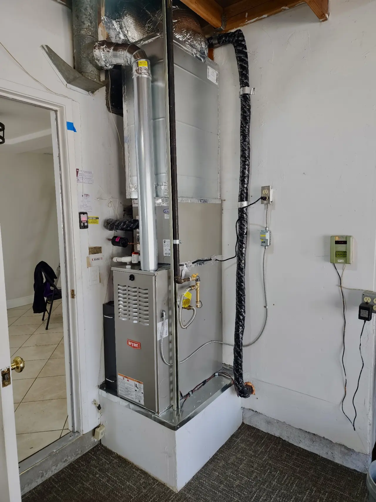 Bryant furnace 801SA36070E14A installed by Nur HVAC