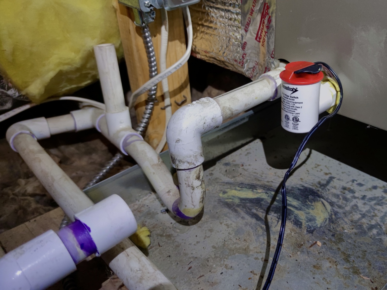 Furnace safety switch inspected by Nur HVAC
