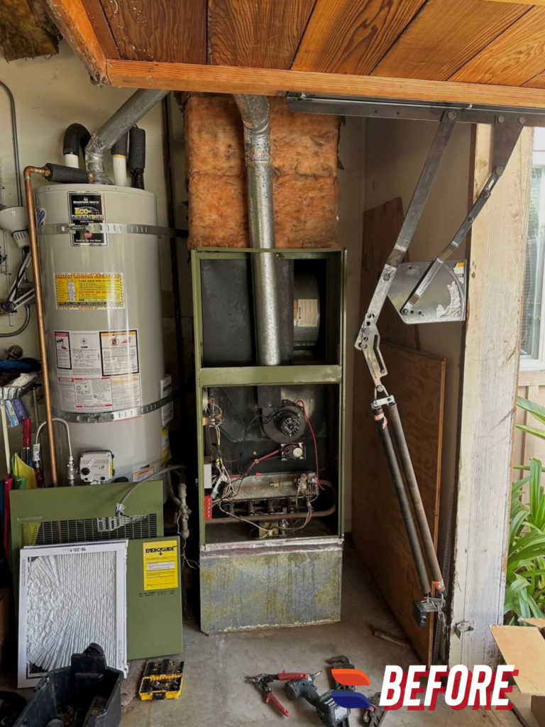 Carrier single-stage furnace 58SB1A090E211316 installed by Nur HVAC