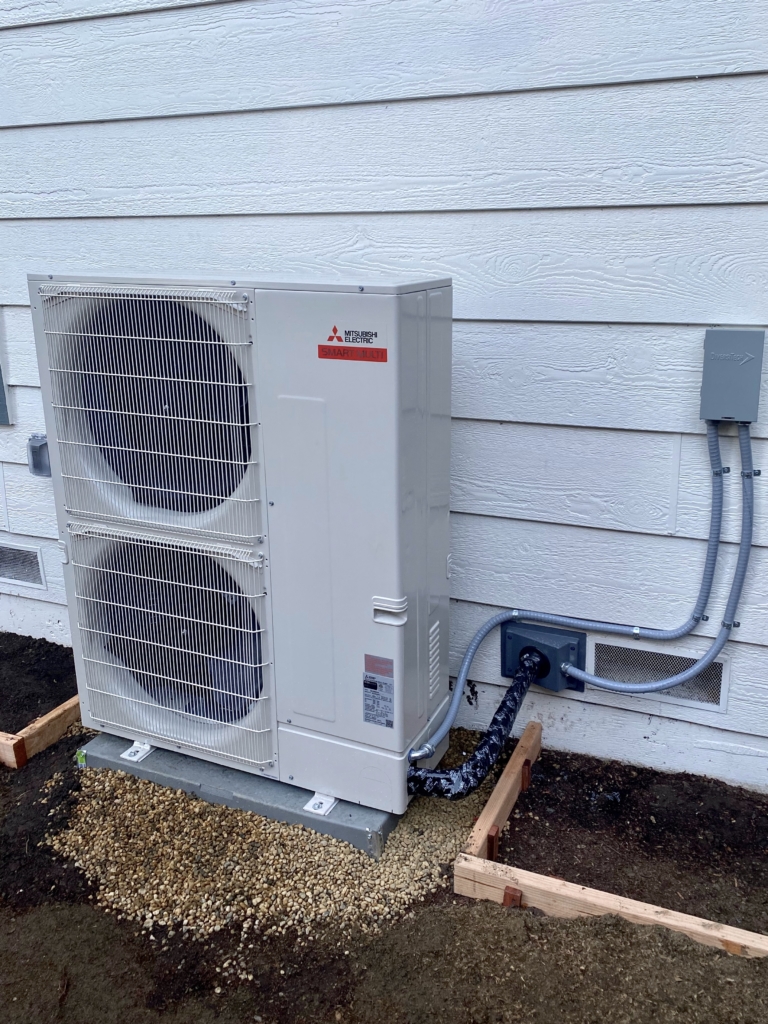 Mitsubishi MXZ-SM48NAM heat pump installed by Nur HVAC