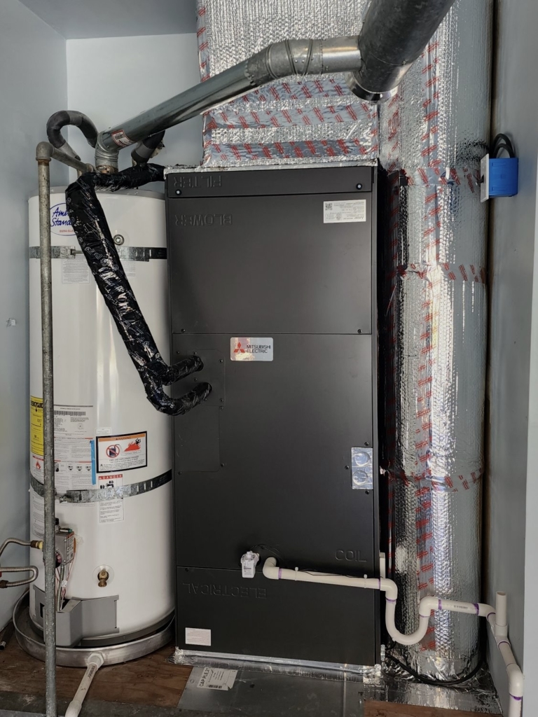 Mitsubishi PVFY-P48NAMU-E1 fan coil installed by Nur HVAC
