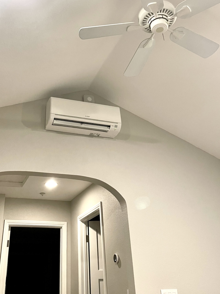 Mitsubishi MSZ-GL09NA ductless mini-split installed by Nur HVAC