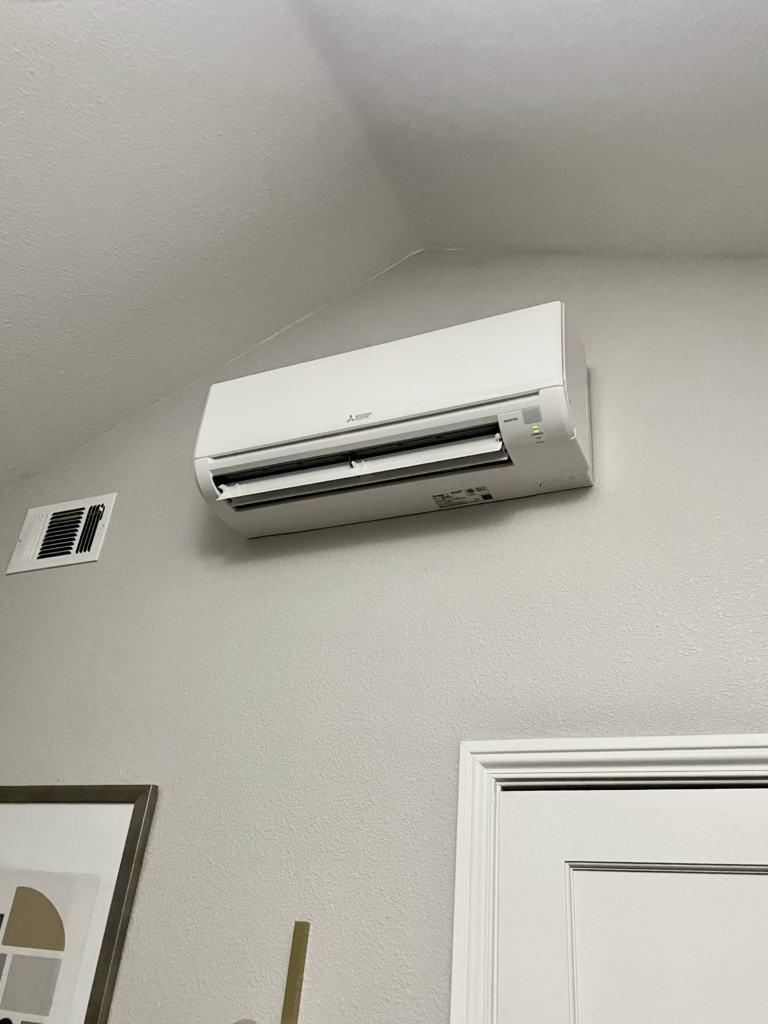 Mitsubishi MSZ-GL09NA ductless mini-split installed by Nur HVAC
