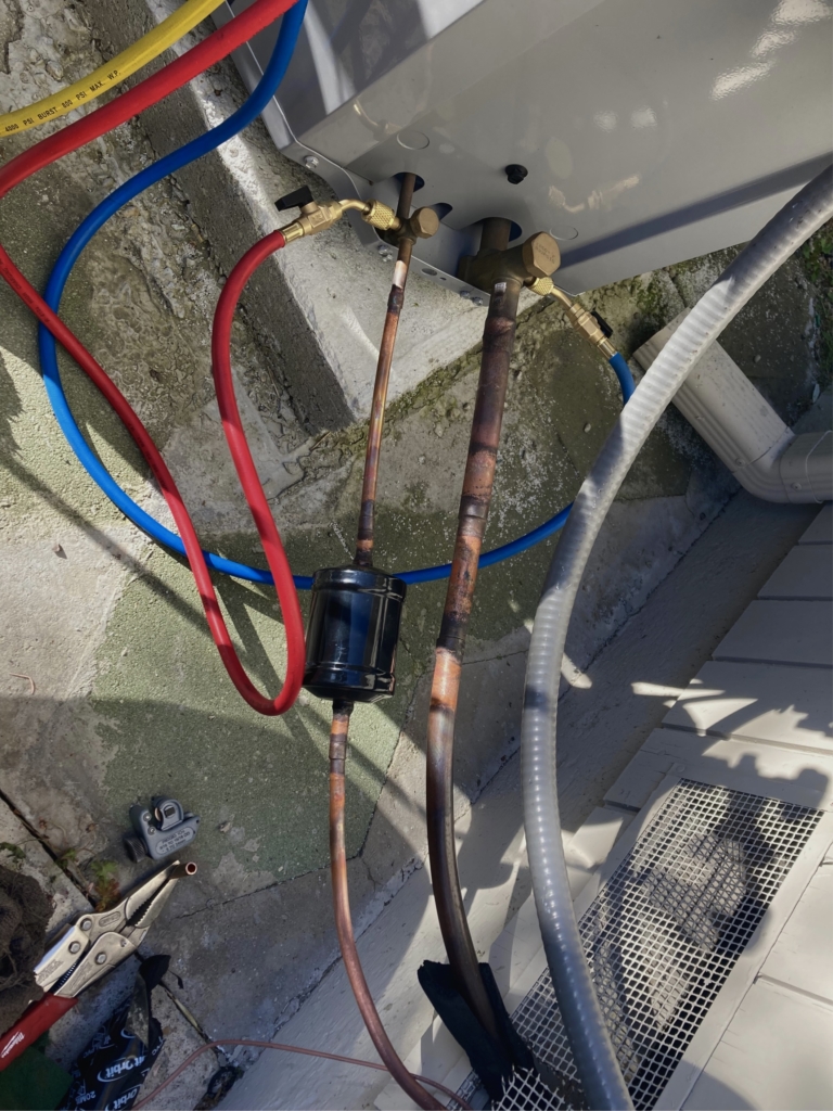 Central air conditioning system installed by Nur HVAC