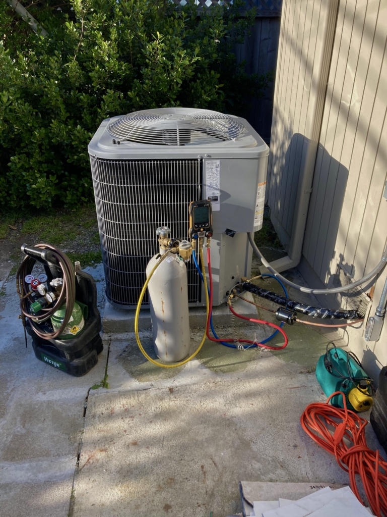 Central air conditioning system installed by Nur HVAC