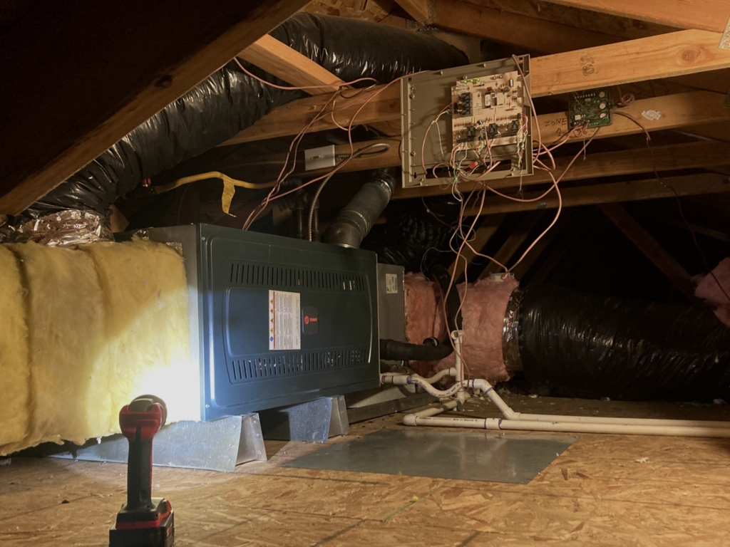 Trane S8X1B060M4P furnace and 4TTR6036J1000A air conditioner installed by Nur HVAC