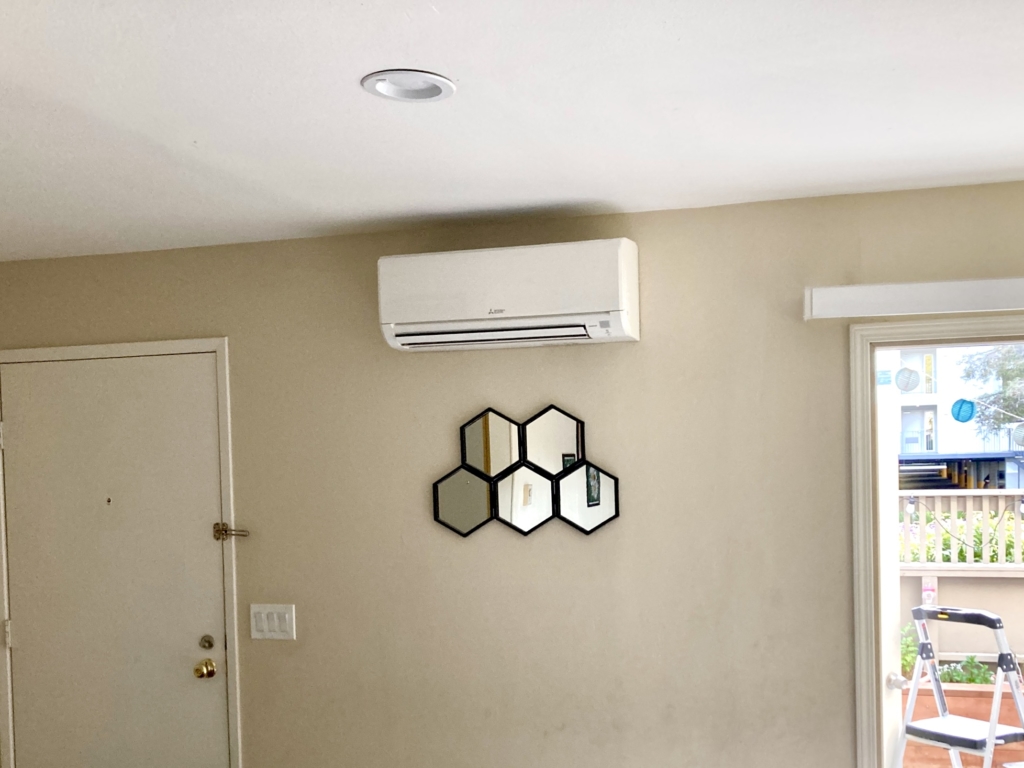 Mitsubishi multi-zone heat pump installed by Nur HVAC