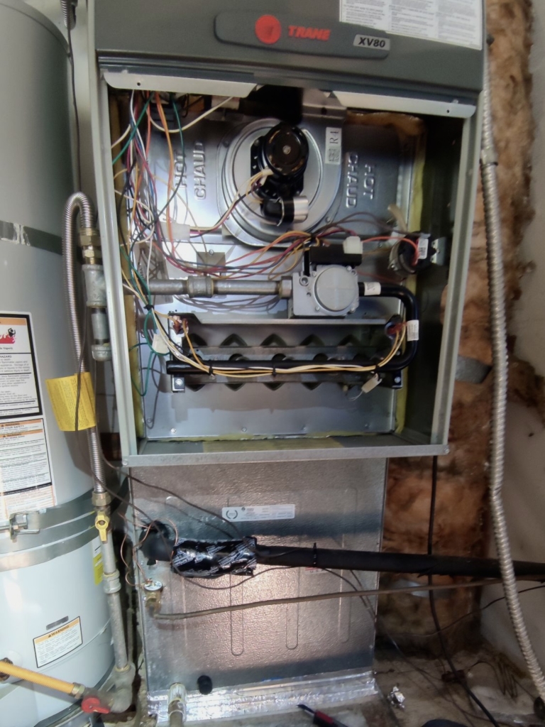 Trane XV80 furnace repaired by Nur HVAC