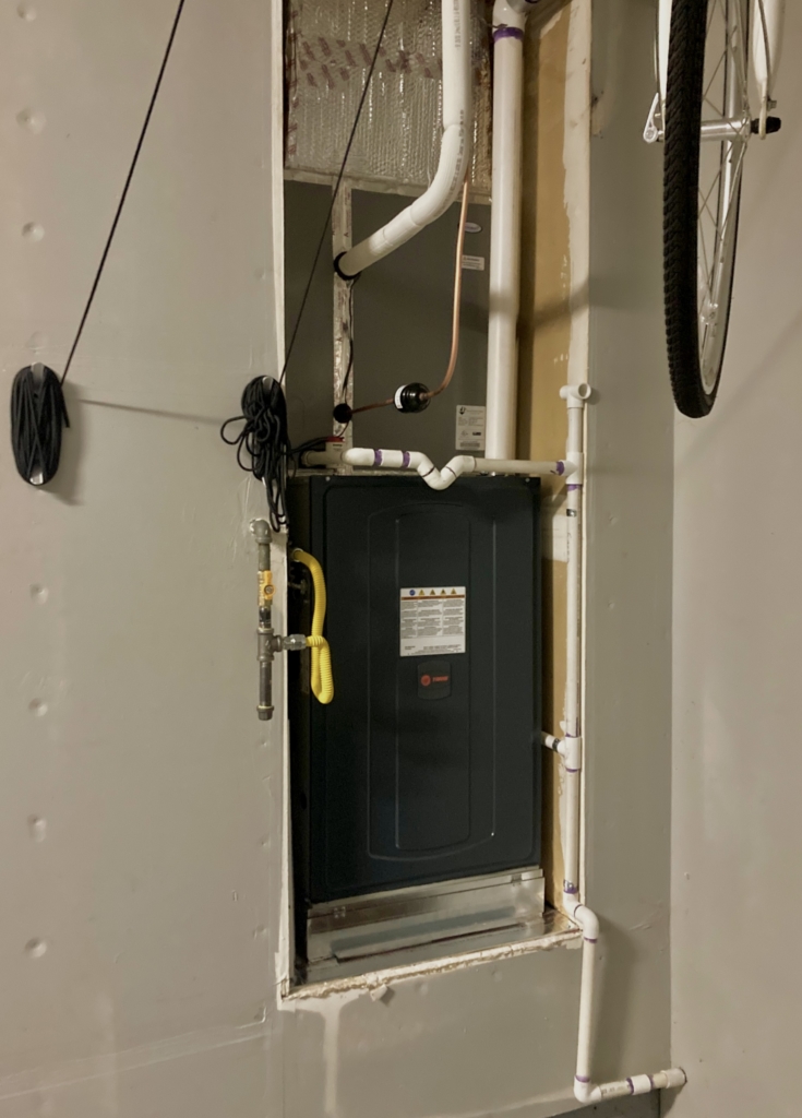 Trane TS9X1C080 single-stage furnace installed by Nur HVAC