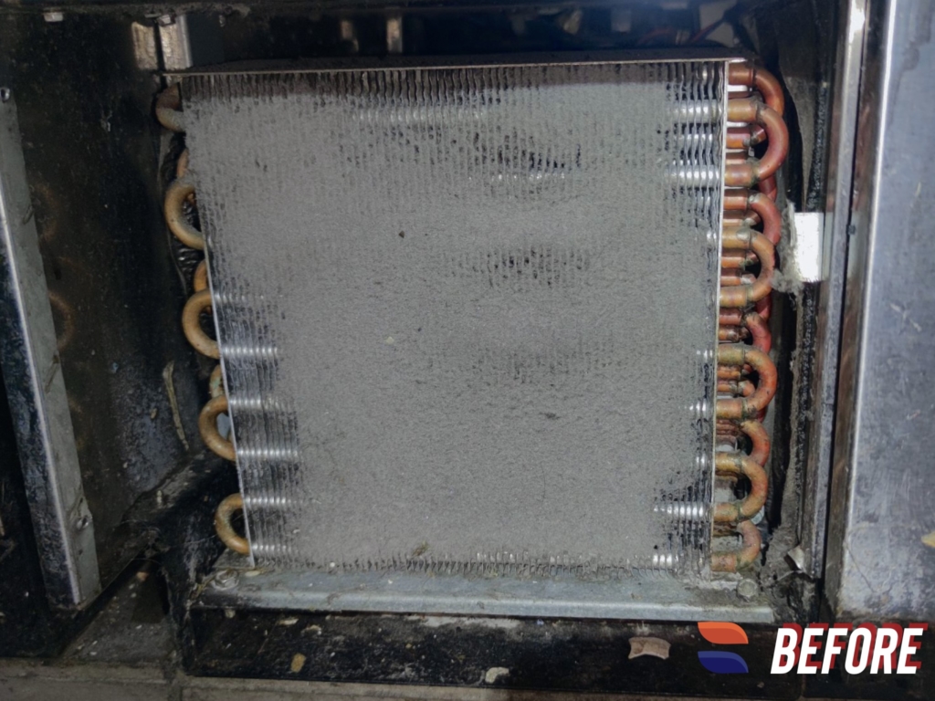 Commercial refrigerator condenser coil maintenance by Nur HVAC