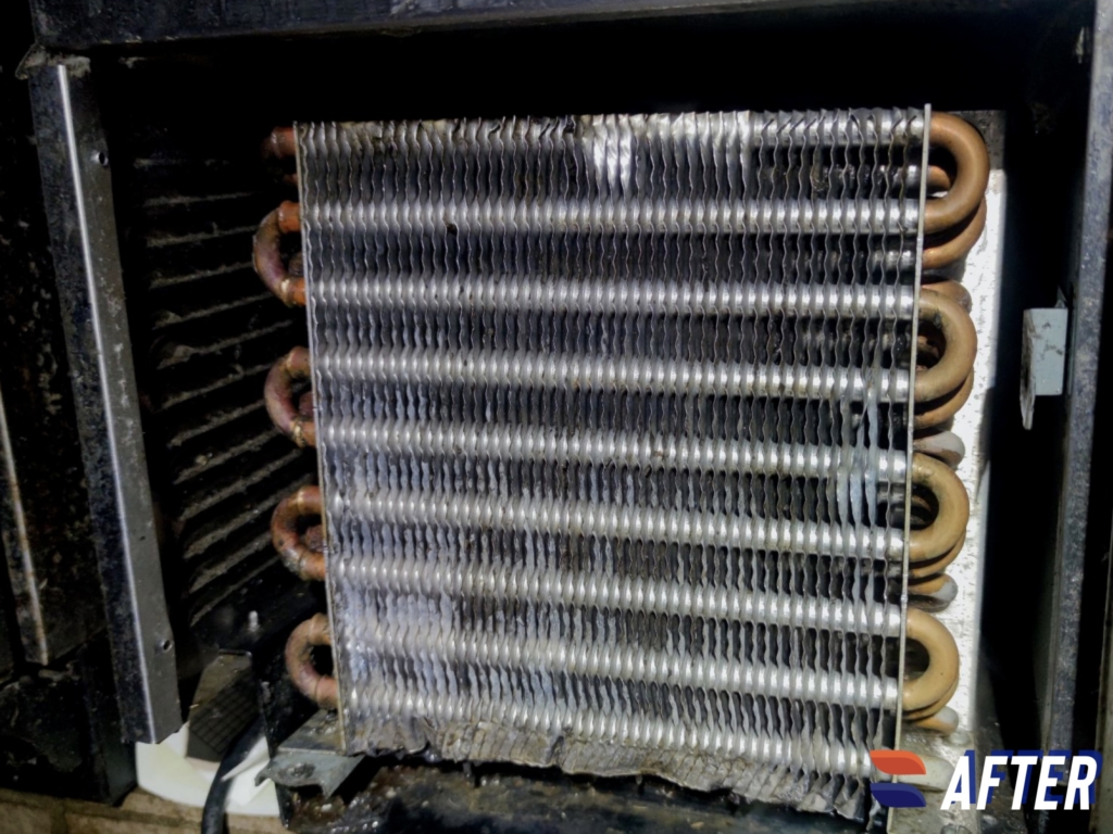 Commercial refrigerator condenser coil maintenance by Nur HVAC