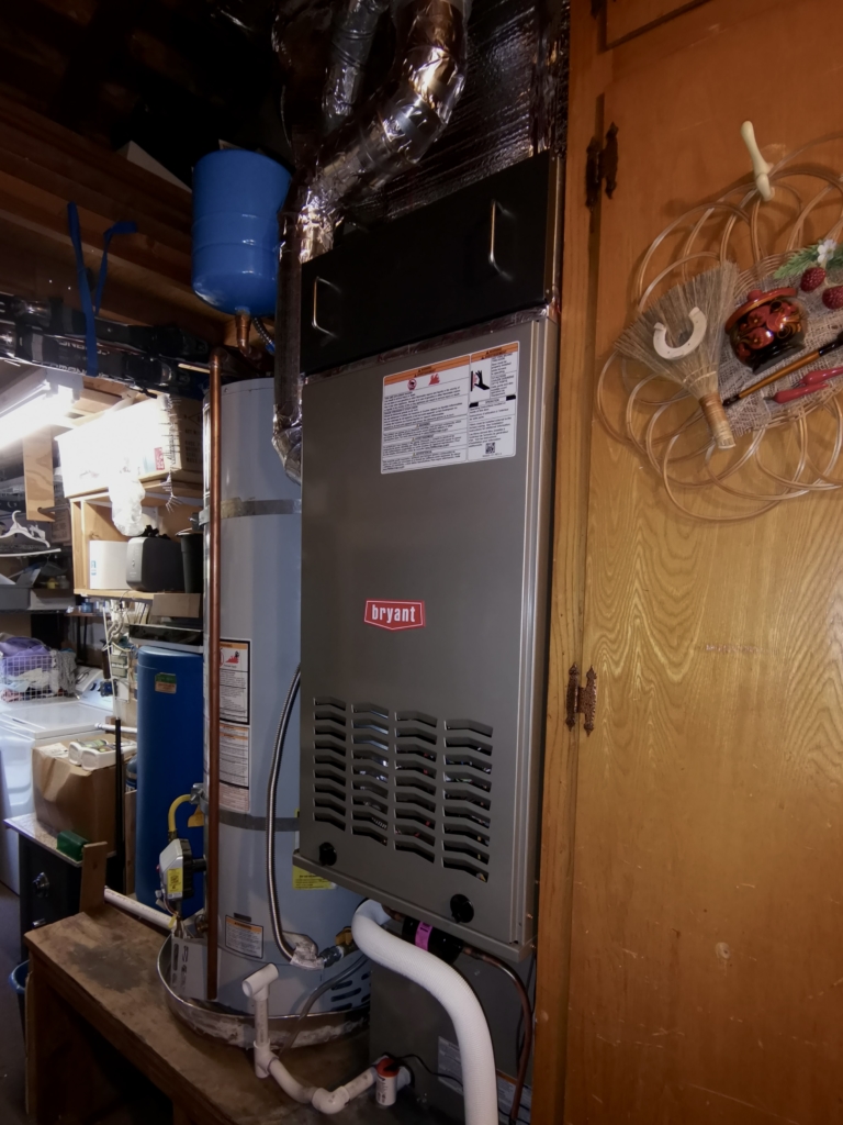 Bryant furnace 801SA03670 installed by Nur HVAC