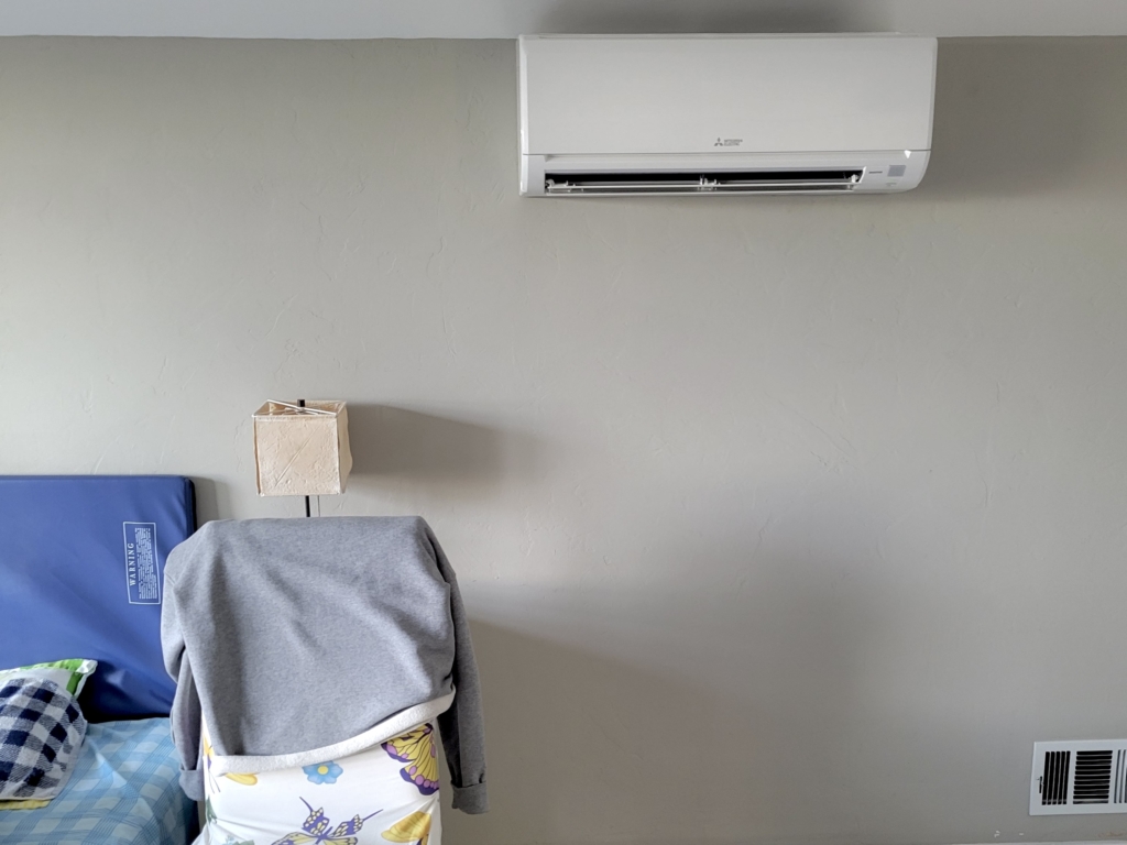 Mitsubishi M-Series ductless system installed by Nur HVAC