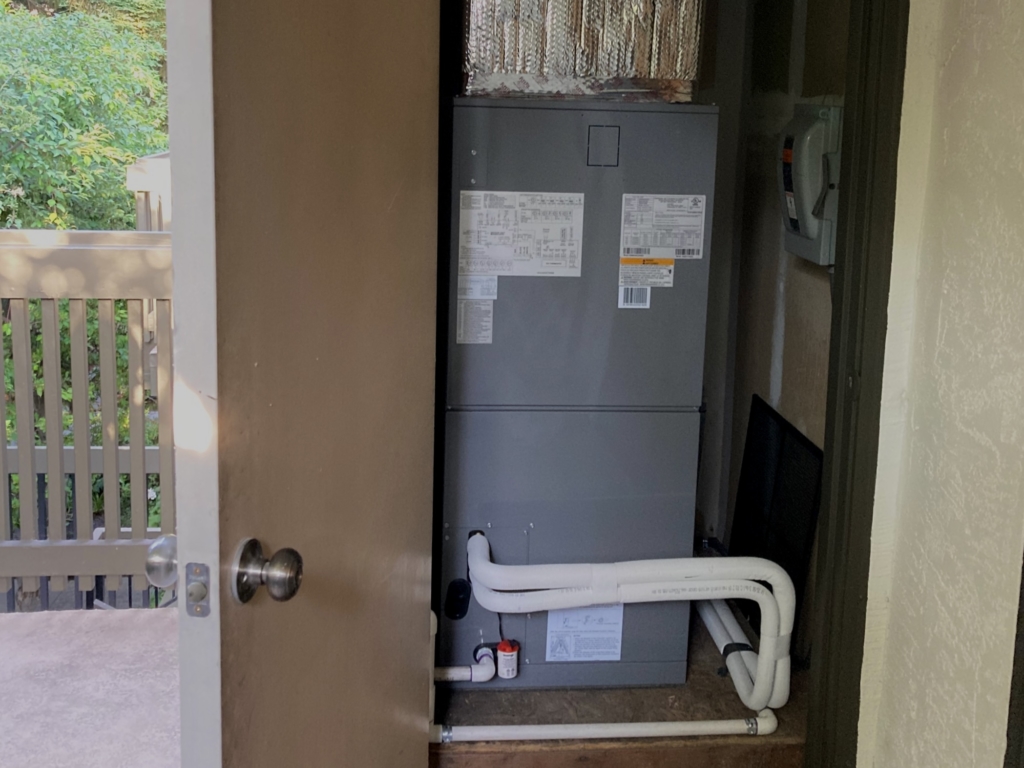 Bryant heat pump 38MARBQ and air handler 40MBAAQ installed by Nur HVAC