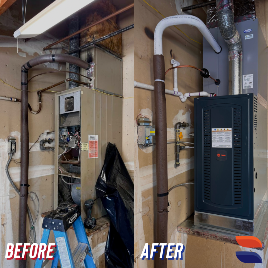 Trane S8X1B060 furnace installed by Nur HVAC