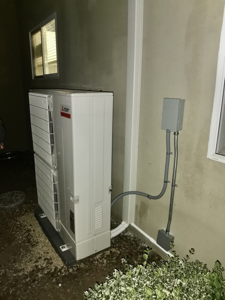 Mitsubishi MXZ-SM48NAM-U1 heat pump installed by Nur HVAC