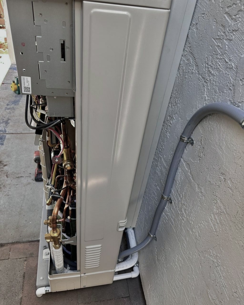 Mitsubishi MXZ-SM48NAM-U1 outdoor heat pump unit installed by Nur HVAC