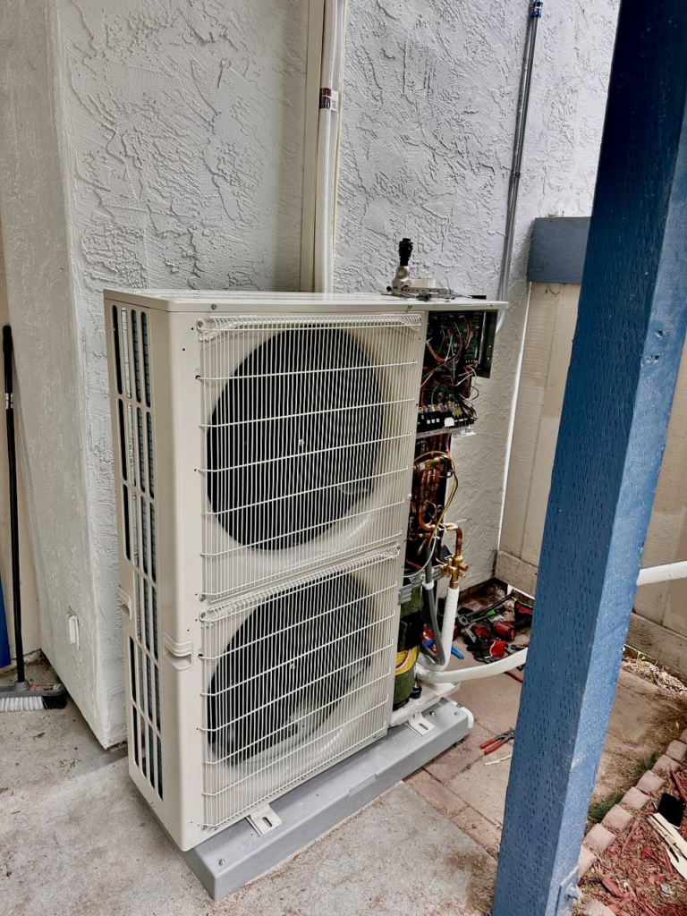 Mitsubishi MXZ-SM48NAM-U1 heat pump system installed by Nur HVAC