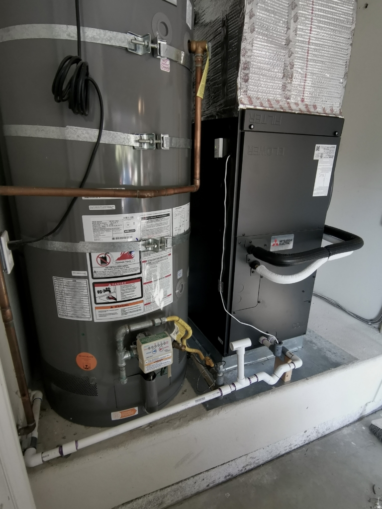 Mitsubishi MXZ-SM60NAM-U1 heat pump and SVZ-KP36NA air handler installed by Nur HVAC