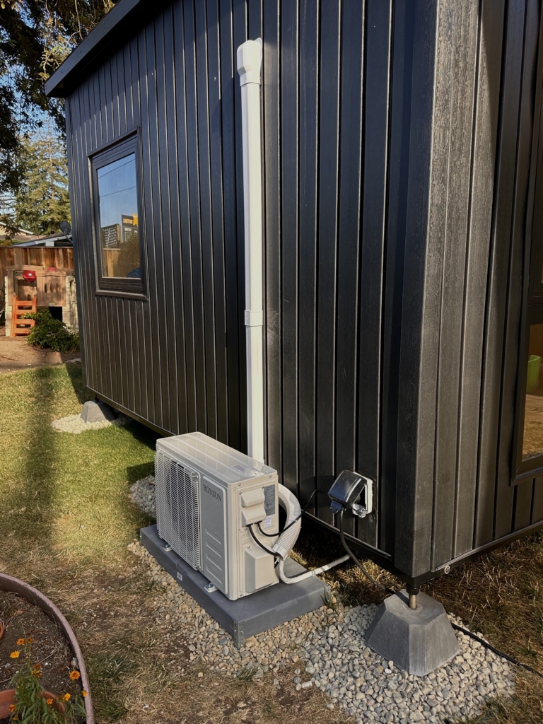 Ductless mini-split pump electrical and drainage connections by Nur HVAC