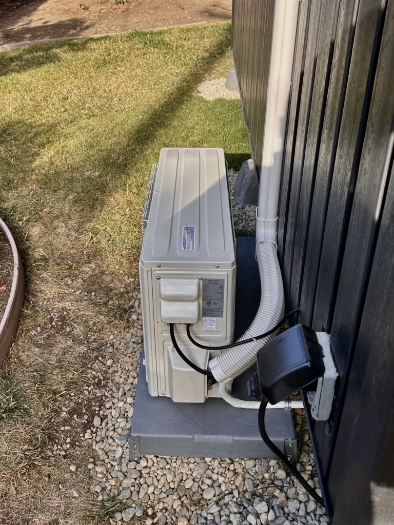 Ductless mini-split pump installation completed by Nur HVAC