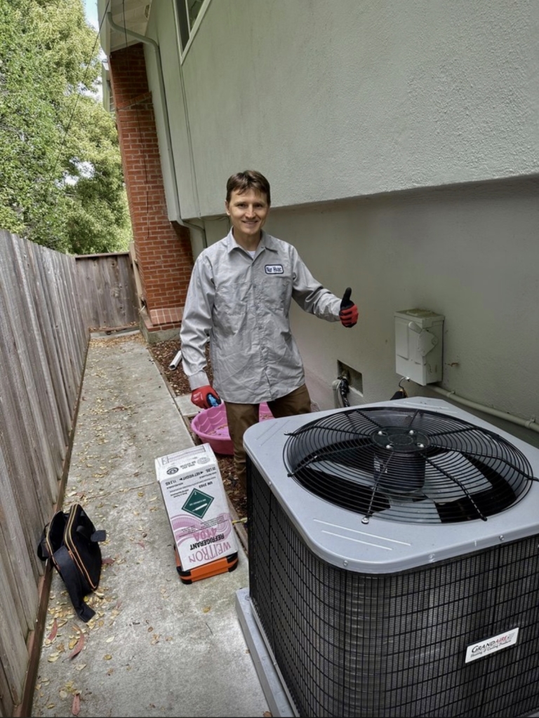 R-410A, commonly known by its brand name Puron, is a refrigerant used in air conditioning systems. R-410A was developed as a replacement for R-22, which have been found to contribute to ozone depletion. Here are some key points about R-410A: 1. Environmentally Friendly: R-410A doesn't contain chlorine, which makes it ozone-friendly and complies with environmental regulations. 2. High-Efficiency Refrigerant: it's known for its excellent cooling capacity and energy efficiency. It allows air conditioning systems to operate at higher pressures and achieve greater performance. 3. System Compatibility: air conditioning systems designed for R-410A use specific components, such as compressors and heat exchangers, to accommodate the higher pressures and characteristics of this refrigerant.