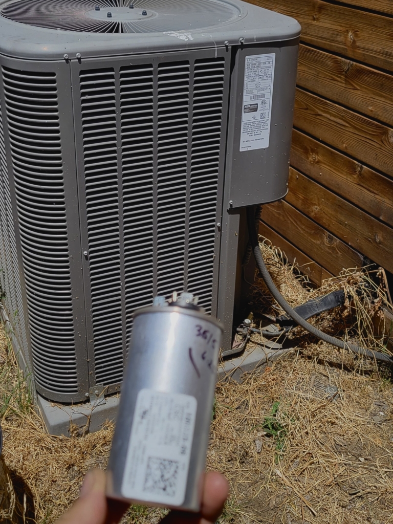 Air conditioner capacitor replacement performed by Nur HVAC