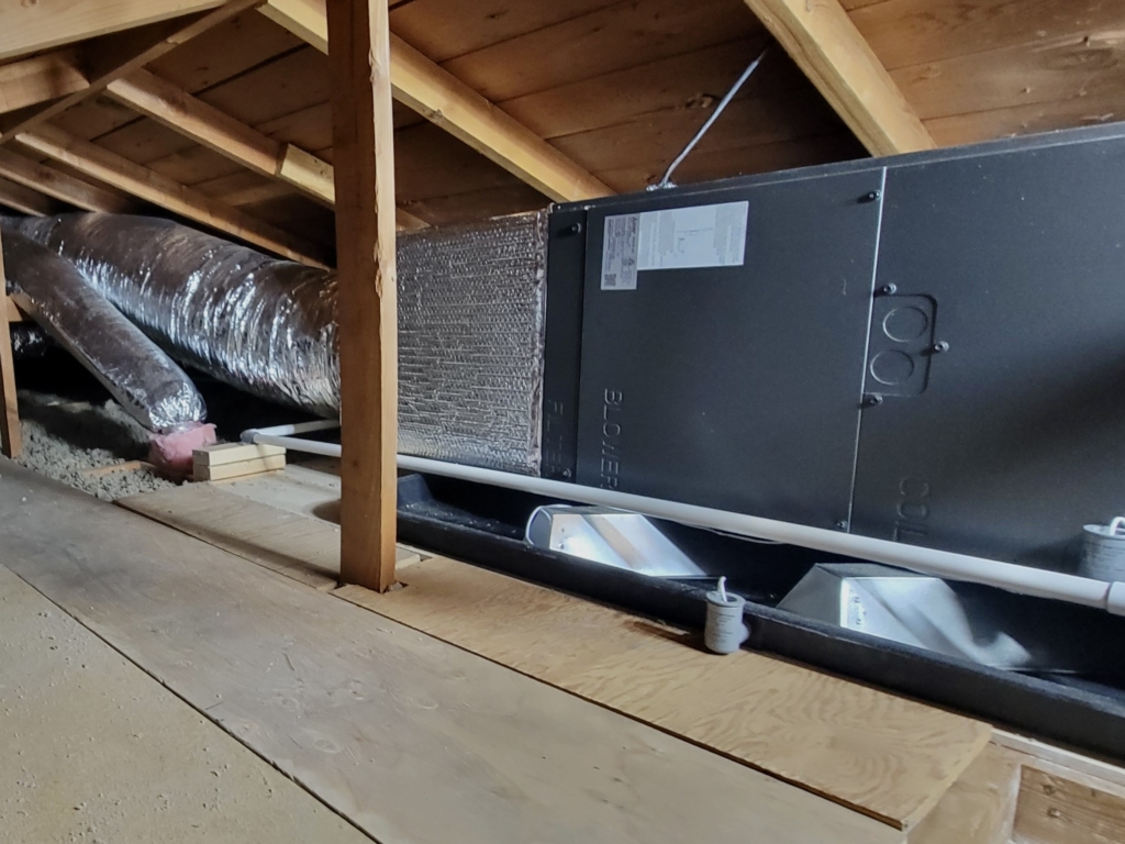 Mitsubishi SVZ-KP36NA air handler installed by Nur HVAC in Santa Clara, CA